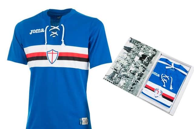 Sampdoria's retro-inspired 70th anniversary shirt