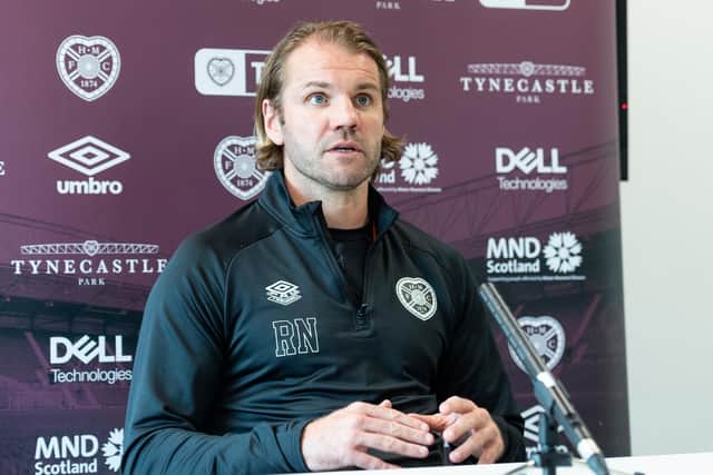 Hearts boss Robbie Neilson. (Photo by Mark Scates / SNS Group)