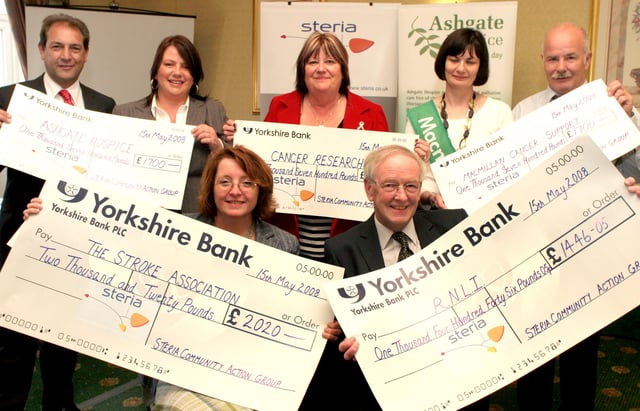 Who  can you spot raising money for Ashgate Hospice in these pictures?