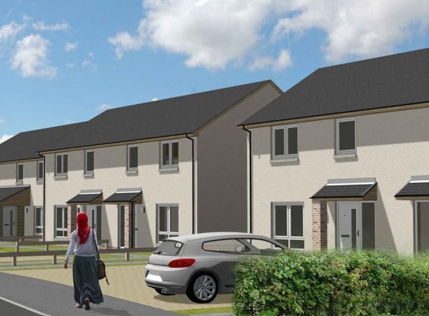 An artist's impression of the new homes.