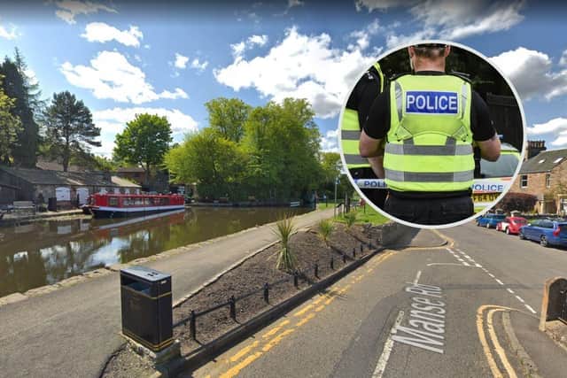 Police in West Lothian were called to Linlithgow after the body of a cyclist was found in the water.