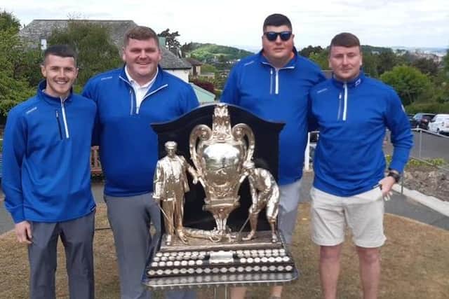 Aidan Renton, far right, was just five when his dad, Kala, took him up to the Braids to watch the Dispatch Trophy and is now playing in the historic event for Silverknowes Young Team. Picture: National World