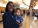 Dr Ndalinoshisho Liita-Iyaloo Cairney with her baby