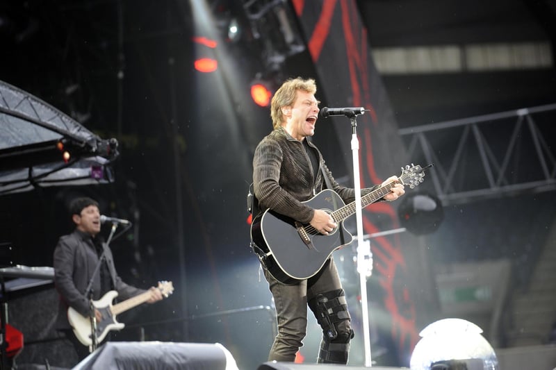 American pop-rockers Bon Jovi performed at Murrayfield Stadium in 2011, their set including hits You Give Love a Bad Name, Livin' on a Prayer and These Days.
Pic Greg Macvean, 22/06/2011.