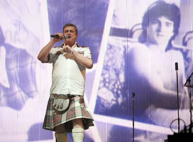 Les McKeown performing on stage in the King Tut's Wah Wah Tent during the second day of T in the Park, the annual music festival held at Strathallan Castle, Perthshire.