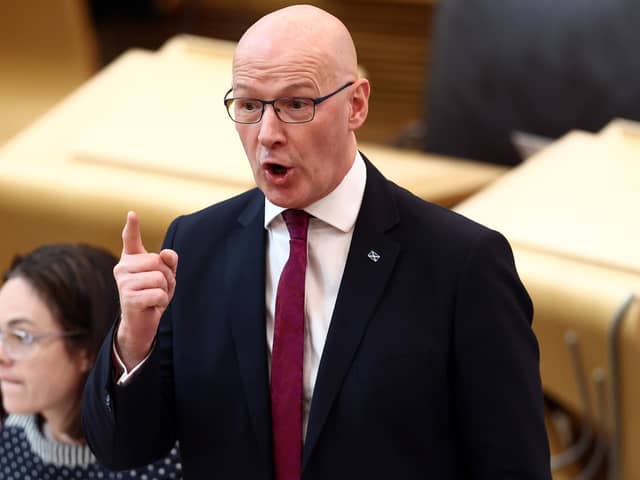 John Swinney unveils his inaugural Programme for Government at Scottish Parliament. Picture: Jeff J Mitchell