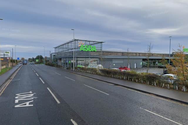It is understood the incident happened near the Asda store at Straiton. Pic: Google