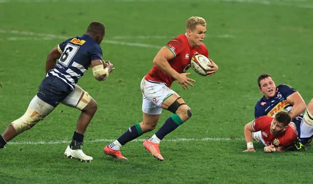 Duhan van der Merwe in action for the Lions against the Stormers. Picture: David Rogers/Getty Images
