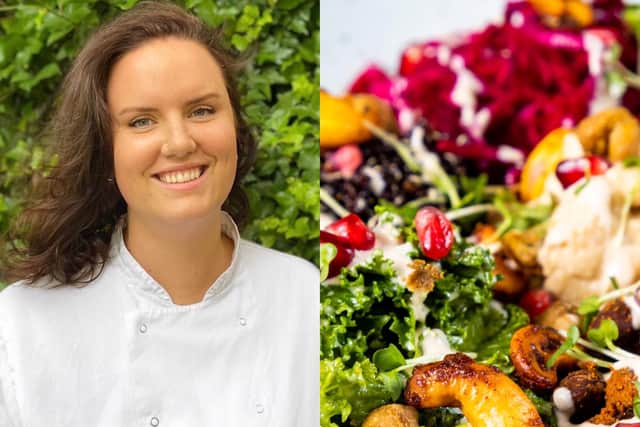 Erpingham House 's head chef Emma Rae has created a tasty menu that is good for you and the planet.