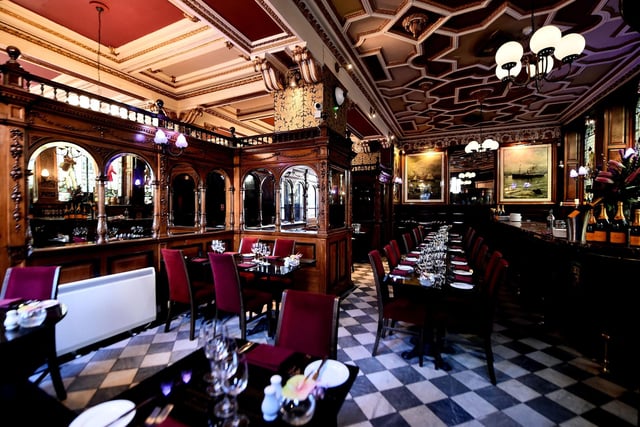 This Victorian bar and restaurant, which first opened in 1826 before moving to its current location on West Register Street in 1863, is still going strong today. Cafe Royal, which serves up oysters and champagne, has an opulent interior with wood panelling, ornate ceilings, and stained glass windows.