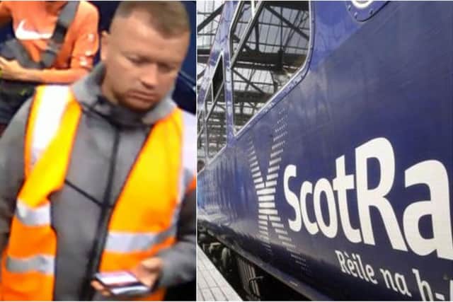 A man is wanted over a train incident that left teenage girl seriously injured.