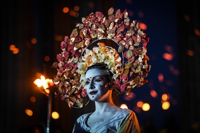 This year PHD student Alixandera Prybyla, portrayed the May Queen. Photo: Andy Buchanan / AFP via Getty Images