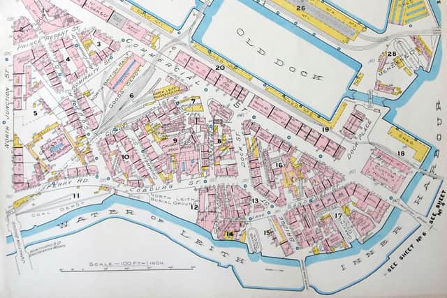 Detailed maps of 19th century Fire Plans for Leith