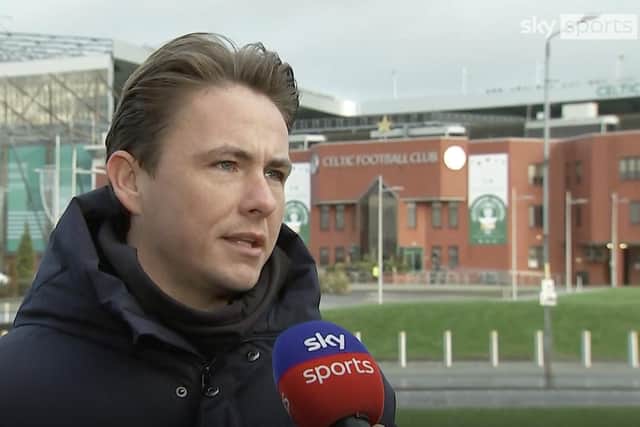 Scott Allan was reviewing the cinch Premiership midweek card for Sky Sports and discussed his former club's performance against Celtic and the upcoming Edinburgh derby