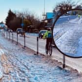 Cycle lanes on Comiston Road were still snowed up after three days