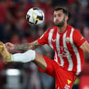 Brazlian striker Leo Baptistao of UD Almeria in action earlier this month. Hearts will take on the La Liga side in a friendly in Malaga on Sunday. Picture: Clive Brunskill/Getty