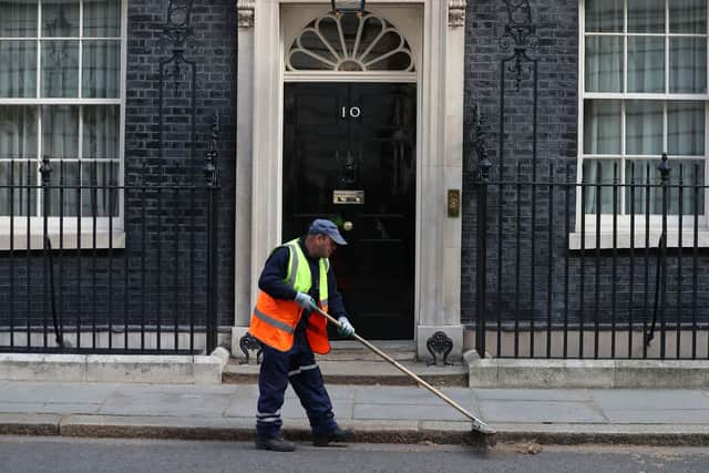 Some Downing Street staff failed to behave nicely to the cleaners who cleared up after their lockdown-breaking parties (Picture: Daniel Leal/AFP via Getty Images)
