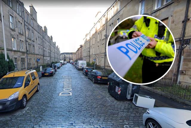 Police and firefighters attended an address in Dalry, Edinburgh, after reports of the sudden death of a man.