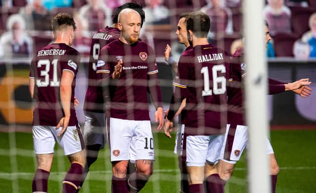 Hearts are back in the top flight after being crowned champions.