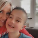 Carrie-Ann Farquhar with son Jamie, who lost out on vital help because doctors took three years to acknowledge he was deaf.