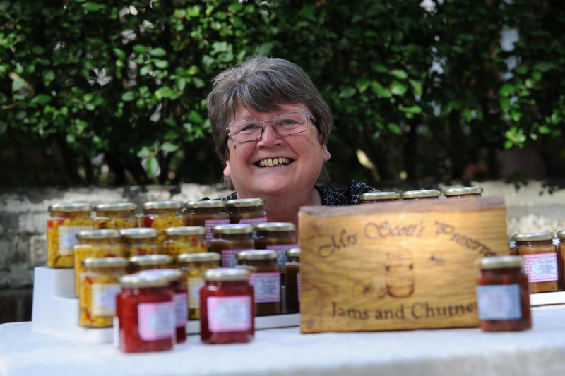 Cheryl Scott with her selection of jam and chutney at Westoe Village Fete