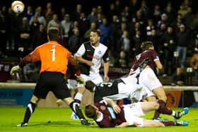 Hearts last faced Ayr United in the League Cup in 2011. Picture: SNS