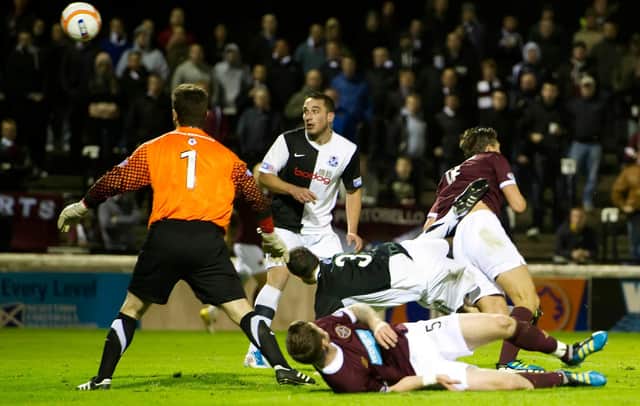 Hearts last faced Ayr United in the League Cup in 2011. Picture: SNS