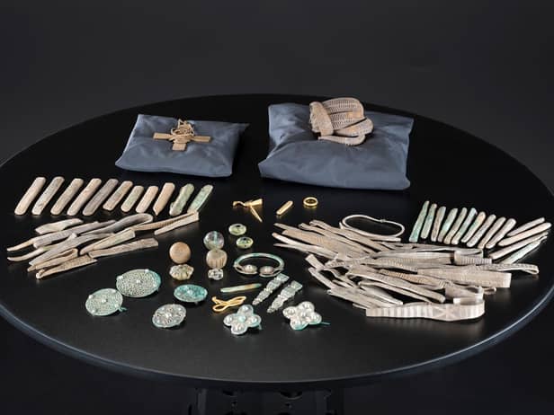 pieces from the 10th-century treasure trove, known as the Galloway Hoard, which was found by a metal detectorist in a field in Dumfries and Galloway in 2014 and acquired by NMS in 2017, will go on display in an exhibition next year.