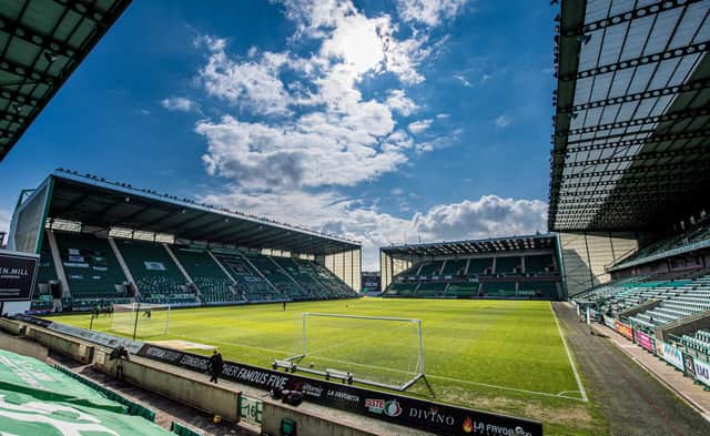 Hibs hope to have up to 5000 fans inside Easter Road for next month's friendly against Arsenal. (Photo by Ross Parker / SNS Group)