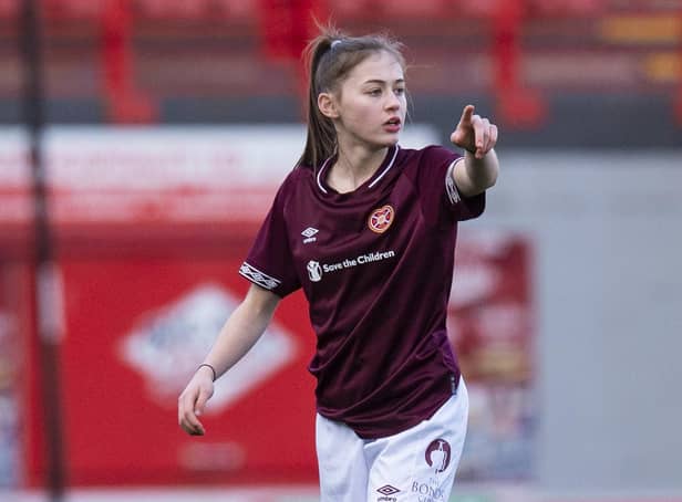 Right-back Claire Delworth is one of the six players to leave Hearts. Picture: SNS