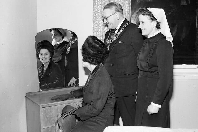 Silverlee Old Peoples Home is opened by the Lord Provost, alongside Matron D Collins, in January 1963.