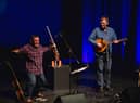 Douglas Montgomery and Brian Cromarty performed as the duo Saltfishforty at the HebCelt Survivor Sessions last week.