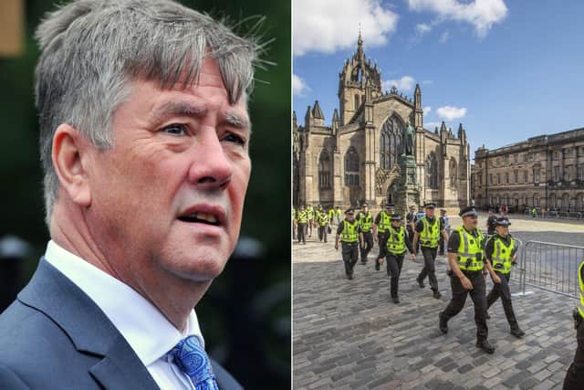 Justic Secretary Keith Brown will question the Chief Constable over arrests made during Queen ceremonies in Edinburgh (Michael Gillen/ SWNS)