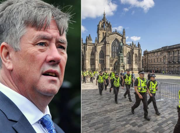 Justic Secretary Keith Brown will question the Chief Constable over arrests made during Queen ceremonies in Edinburgh (Michael Gillen/ SWNS)