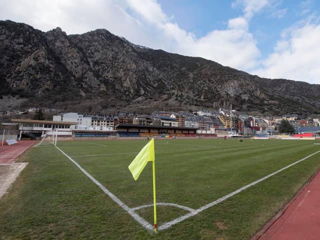 A general view of the Estadi Comunal d'Andorra la Vella. Picture: Craig Foy / SNS Group