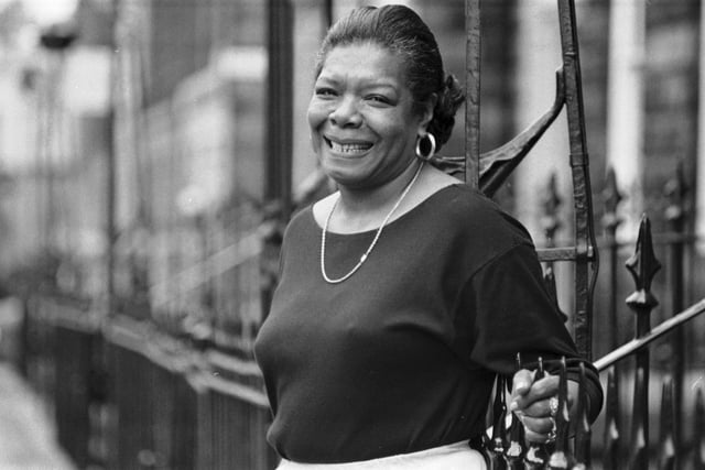 American civil rights campaigner, professor, poet and author Maya Angelou was in Edinburgh to promote 'All God's Children Need Travelling Shoes', the fifth part of her autobiography, in September 1986.