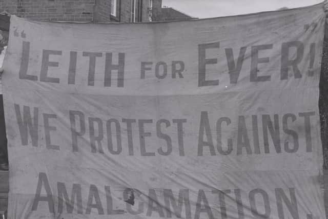 1920 anti-amalgamation banner