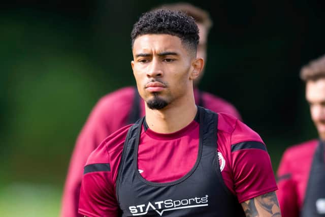 Hearts winger Josh Ginnelly is still feeling the effects of a thigh injury.