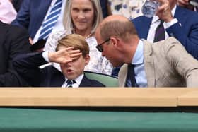 Prince George told his parents he was 'too hot' while at Wimbledon dressed in a suit and tie (Picture: Ryan Pierse/Getty Images)