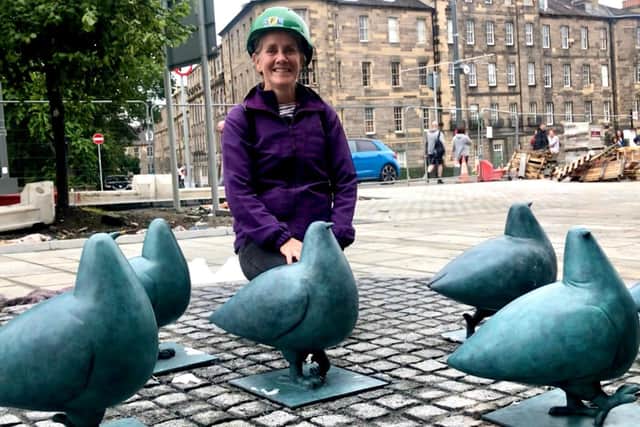 Shona Kinloch, was commissioned to create the sculptures in the mid 1990s. The artist said 'It’s lovely to have them back' after 17 years of being in storage.