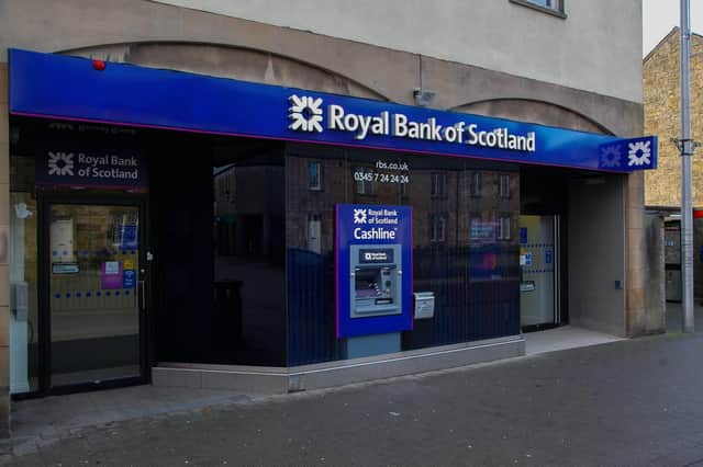The RBS on John Street in Penicuik where the cash was collected.