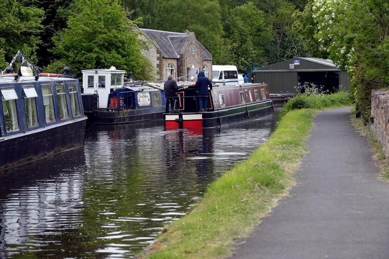 The Union Canal, full name the Edinburgh and Glasgow Union Canal, runs from Falkirk to Edinburgh, constructed to bring minerals, especially coal, to the capital. It is now a popular walking route in the Capital, with walkers often heading into Colinton Dell from the Canal. Pic Lisa Ferguson.