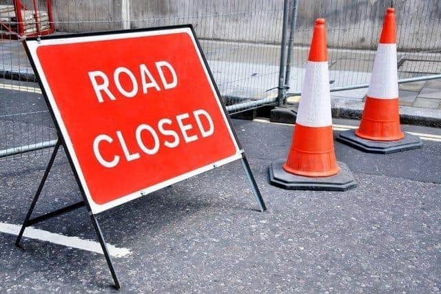 A road closure will be in place on the M8 in Edinburgh.