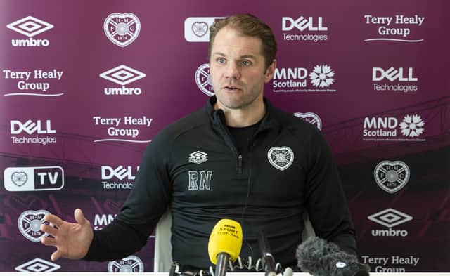Hearts boss Robbie Neilson is welcoming some players back into the squad. Picture: SNS