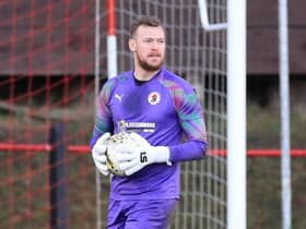 Michael Andrews has played in two of Bonnyrigg Rose's Premier Sports Cup Group D ties and wants to push Mark Weir for the No1 jersey. Picture: Joe Gilhooley LRPS
