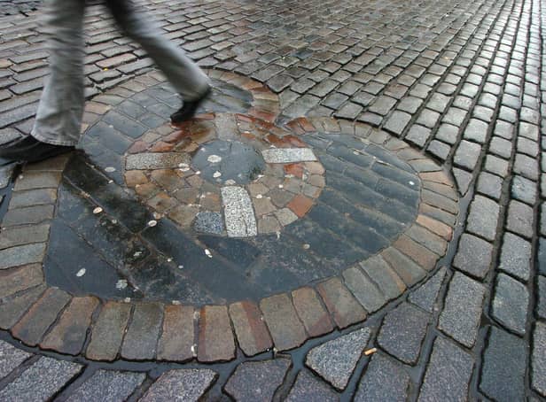 It is said you should spit on the The Heart of Midlothian on the Royal Mile for luck - but one near miss with some flying sputum left columnist Susan Morrison feeling far from blessed. PIC: Cate Gillon.