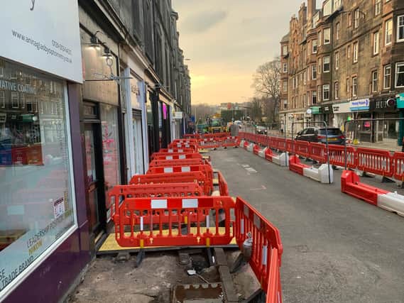 Traders in Roseburn Terrace say they have lost business because of the roadworks