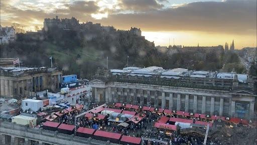 The castle looks spectacular with the moody and dramatic sky.
