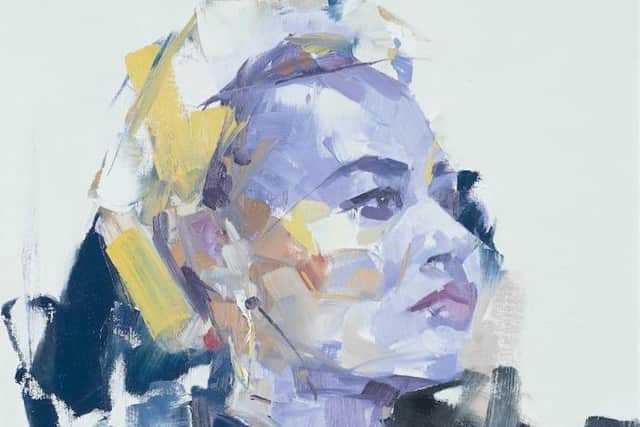 A portrait of the international singer-songwriter Emeli Sandé, painted by Samira Addo