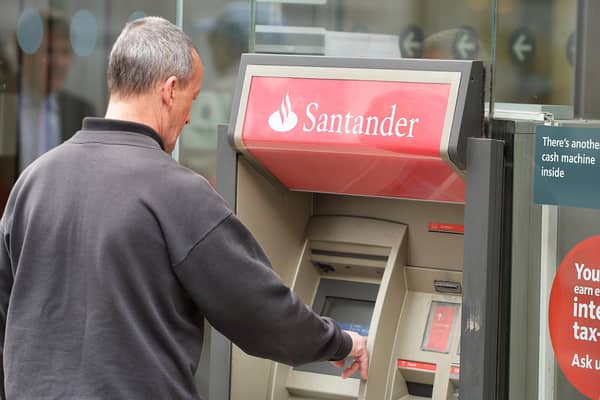 Santander said the branch network was always under review, but stressed there were no immediate plans or targets for closures. Picture: John Stillwell/PA